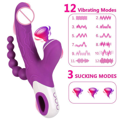 3 IN 1 Vibrator Clitoris Sucker Anal Vagina Stimulator 12 Speed Vibrating Dildo 3 Mode Oral Vacuum Sucking Sex Toys for Women - My Store3 IN 1 Vibrator Clitoris Sucker Anal Vagina Stimulator 12 Speed Vibrating Dildo 3 Mode Oral Vacuum Sucking Sex Toys for Women33sextoysMy Store3 IN 1 Vibrator Clitoris Sucker Anal Vagina Stimulator 12 Speed Vibrating Dildo 3 Mode Oral Vacuum Sucking Sex Toys for Women
