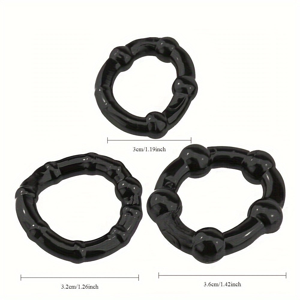 3 PCS Male Penis Cock Ring - Delay Ejaculation Scrotum Binding Ball Stretcher Penis. Enlargement Silicone Cock Ring Sex Toy For Men - Waterproof. Non - Killing Sperm. No Battery Required - My Store3 PCS Male Penis Cock Ring - Delay Ejaculation Scrotum Binding Ball Stretcher Penis. Enlargement Silicone Cock Ring Sex Toy For Men - Waterproof. Non - Killing Sperm. No Battery Requiredthai - adultMy StoreBlack Set3 PCS Male Penis Cock Ring - Delay Ejaculation Scrotum Binding Ball Stretcher Penis. Enl