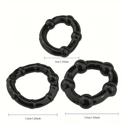 3 PCS Male Penis Cock Ring - Delay Ejaculation Scrotum Binding Ball Stretcher Penis. Enlargement Silicone Cock Ring Sex Toy For Men - Waterproof. Non - Killing Sperm. No Battery Required - My Store3 PCS Male Penis Cock Ring - Delay Ejaculation Scrotum Binding Ball Stretcher Penis. Enlargement Silicone Cock Ring Sex Toy For Men - Waterproof. Non - Killing Sperm. No Battery Requiredthai - adultMy StoreBlack Set3 PCS Male Penis Cock Ring - Delay Ejaculation Scrotum Binding Ball Stretcher Penis. Enl