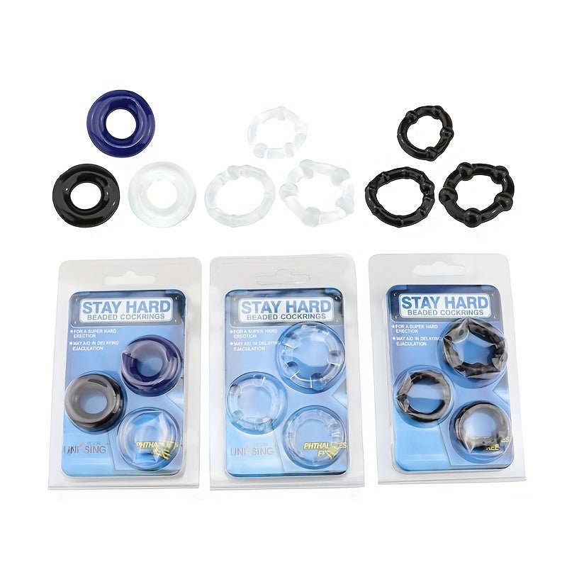 3 PCS Male Penis Cock Ring - Delay Ejaculation Scrotum Binding Ball Stretcher Penis. Enlargement Silicone Cock Ring Sex Toy For Men - Waterproof. Non - Killing Sperm. No Battery Required - My Store3 PCS Male Penis Cock Ring - Delay Ejaculation Scrotum Binding Ball Stretcher Penis. Enlargement Silicone Cock Ring Sex Toy For Men - Waterproof. Non - Killing Sperm. No Battery Requiredthai - adultMy StoreBlack Set3 PCS Male Penis Cock Ring - Delay Ejaculation Scrotum Binding Ball Stretcher Penis. Enl