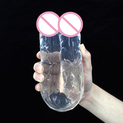 30-34ซม. Double HEAD สมจริง dildo ยาวอวัยวะเพศชายของเล่นสำหรับผู้หญิงคู่ masturbate Big Dick ผู้ใหญ่เซ็กซ์ทอยสำหรับเลสเบี้ยน