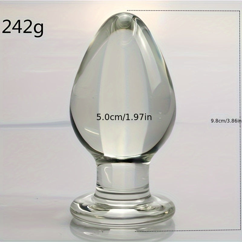 5cm Glass Anal Plug for Adult Use. Female and Male Anal Expansion. Masturbation. and Sexual Intercourse Products