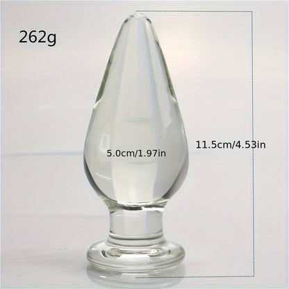 5cm Glass Anal Plug for Adult Use. Female and Male Anal Expansion. Masturbation. and Sexual Intercourse Products