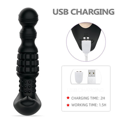 360องศาหมุนไร้สาย Anal Dildo Vibrator นวด G-Spot หญิง Maturbator Dilator Big Butt Plug เพศของเล่นสำหรับผู้หญิงผู้ชาย