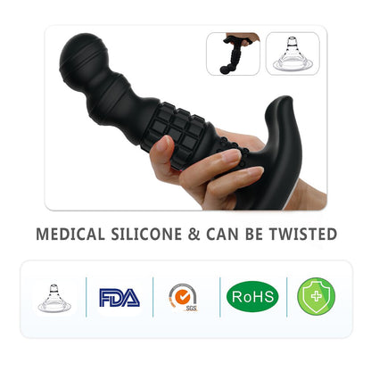 360องศาหมุนไร้สาย Anal Dildo Vibrator นวด G-Spot หญิง Maturbator Dilator Big Butt Plug เพศของเล่นสำหรับผู้หญิงผู้ชาย