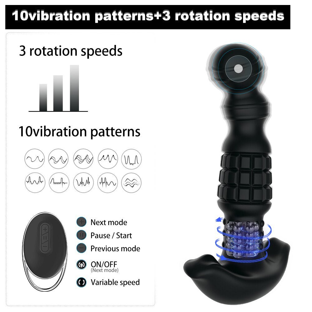 360องศาหมุนไร้สาย Anal Dildo Vibrator นวด G - Spot หญิง Maturbator Dilator Big Butt Plug เพศของเล่นสำหรับผู้หญิงผู้ชาย - My Store360องศาหมุนไร้สาย Anal Dildo Vibrator นวด G - Spot หญิง Maturbator Dilator Big Butt Plug เพศของเล่นสำหรับผู้หญิงผู้ชายthai - adultMy StoreBlack360องศาหมุนไร้สาย Anal Dildo Vibrator นวด G - Spot หญิง Maturbator Dilator Big Butt Plug เพศของเล่นสำหรับผู้หญิงผู้ชาย