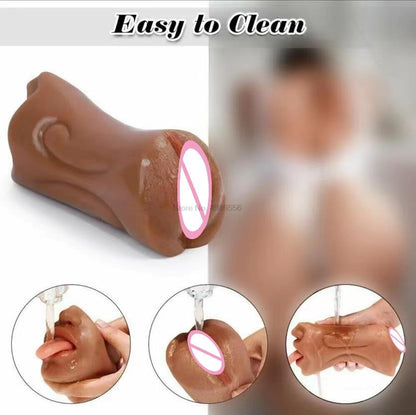 อวัยวะเพศหญิงและทวารหนักสำหรับผู้ชายที่เหมือนจริง 3D สำหรับผู้ชาย อ่อนนุ่มและปลอดภัย สำหรับผู้ใหญ่ 18 ปีขึ้นไป