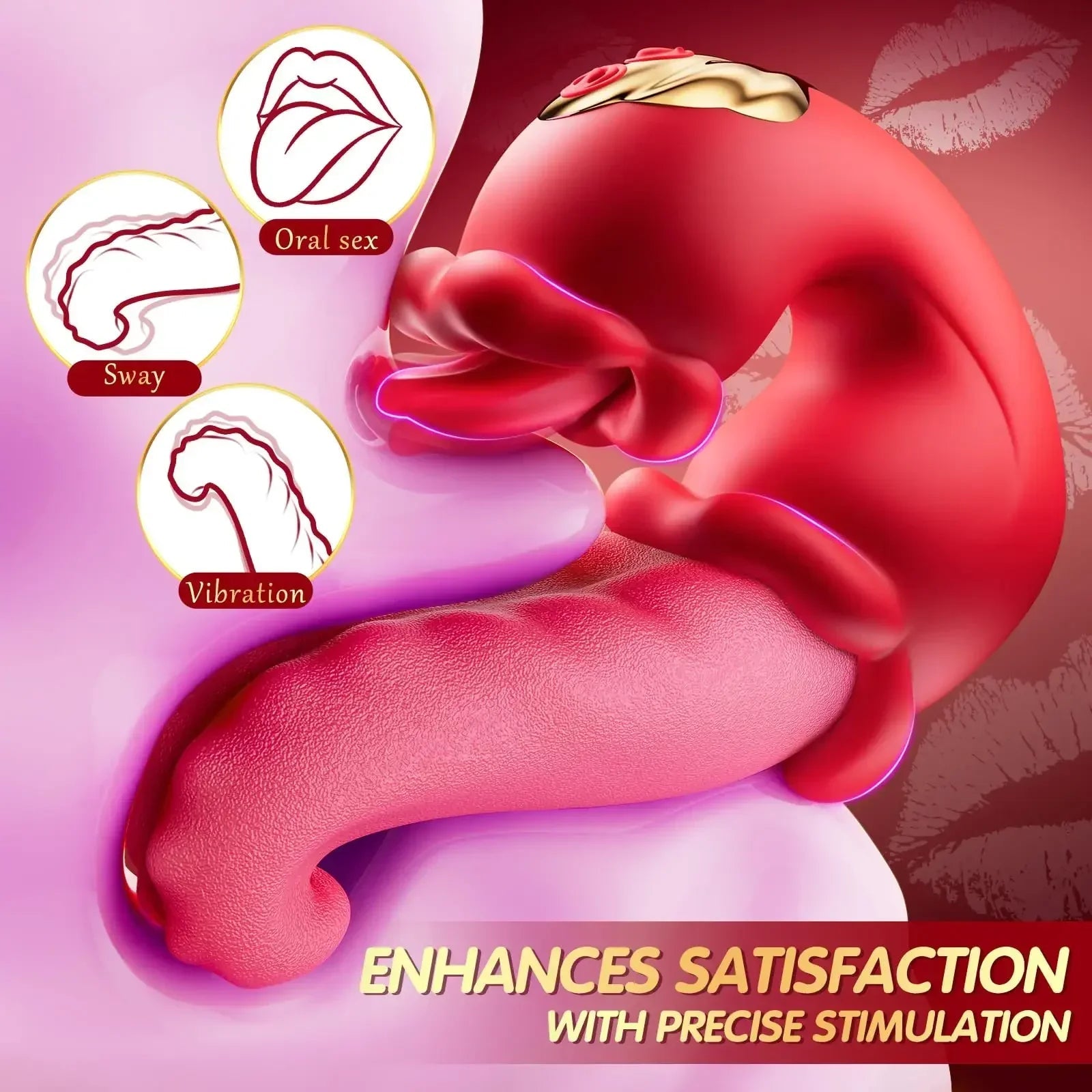 4 in 1 Tongue Swing Thrusting Vibrators Dildo Rose G Spot Clitoral Stimulator Vibrator Adult Sex Toys for Women Couples - My Store4 in 1 Tongue Swing Thrusting Vibrators Dildo Rose G Spot Clitoral Stimulator Vibrator Adult Sex Toys for Women Couplesthai - adultMy StoreRed4 in 1 Tongue Swing Thrusting Vibrators Dildo Rose G Spot Clitoral Stimulator Vibrator Adult Sex Toys for Women Couples