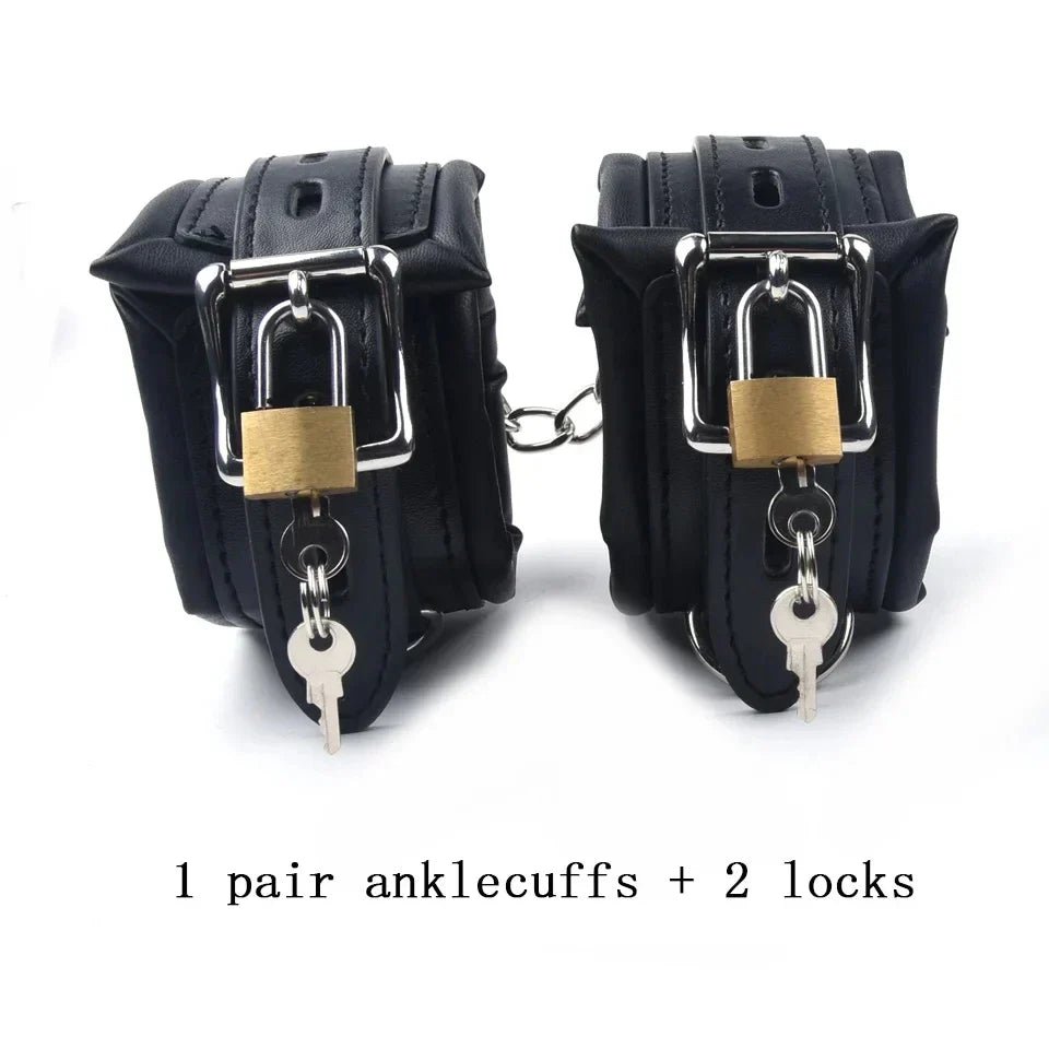 4Pcs Bondage Set Black Leather Sponge Handcuffs For Sex Anklecuffs +Handcuffs+Collar+ mask+5 Lock Sex Toys for Adult Games - My Store4Pcs Bondage Set Black Leather Sponge Handcuffs For Sex Anklecuffs +Handcuffs+Collar+ mask+5 Lock Sex Toys for Adult Gamesthai - adultMy Store4pcs4Pcs Bondage Set Black Leather Sponge Handcuffs For Sex Anklecuffs +Handcuffs+Collar+ mask+5 Lock Sex Toys for Adult Games