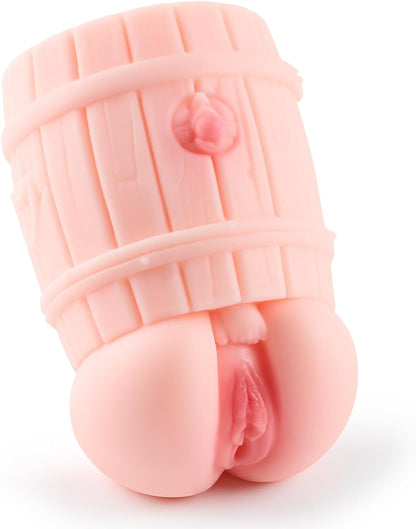 ของเล่น Pocket Pussy สำหรับผู้ชาย (2 ปอนด์) ของเล่นผู้หญิงที่จำลองอวัยวะเพศหญิงอยู่ในถังพร้อมช่องคลอดเทียม ของเล่นทางเพศ 3 มิติสมจริงสำหรับผู้ชายพร้อมลำตัวถัง ของเล่นทางเพศชายสำหรับการสำเร็จความใคร่ด้วยตนเอง