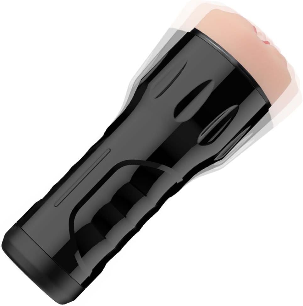 Male Masturbator Cup Sex Toy for Men.Pocket Pussy Realistic Vagina Textured with 7.5in Depth Lifelike Soft and Fleshy Texture.Penis Training Masturbators.Adult Toys Manual Massager. Black