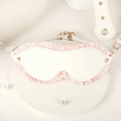 6 PCS BDSM Bondage Set White Maid Role Play Restraints Kit SM Fetish Toys Handcuff Slave Collar Blindfold for Couples Sex Games - My Store6 PCS BDSM Bondage Set White Maid Role Play Restraints Kit SM Fetish Toys Handcuff Slave Collar Blindfold for Couples Sex Gamesthai - adultMy StoreWhite6 PCS BDSM Bondage Set White Maid Role Play Restraints Kit SM Fetish Toys Handcuff Slave Collar Blindfold for Couples Sex Games