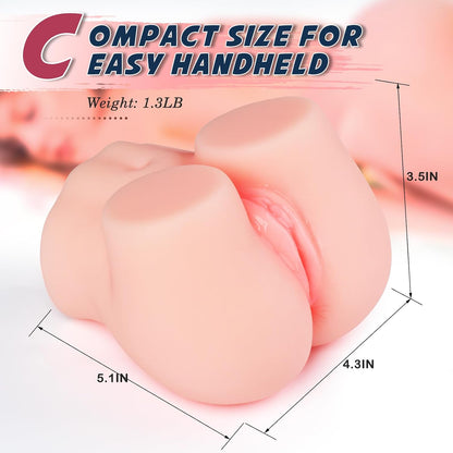 Male Sex Toy Pocket Pussies. Sex Toys for Men Male Masterburbater. Portable Female Torso Hip Sex Toy Men. Adult Toys Sex Doll with Vagina Anal Sex Toys Men. with 2 Hole for Man Orgasm