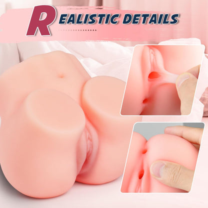 Male Sex Toy Pocket Pussies. Sex Toys for Men Male Masterburbater. Portable Female Torso Hip Sex Toy Men. Adult Toys Sex Doll with Vagina Anal Sex Toys Men. with 2 Hole for Man Orgasm