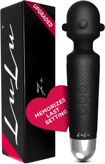 7+ Personal Massager - Cordless. Therapeutic & Rechargeable Mini Stress Relief Silicone - for Foot Back Neck - Upgraded Memory 5 Speeds 20 Patterns