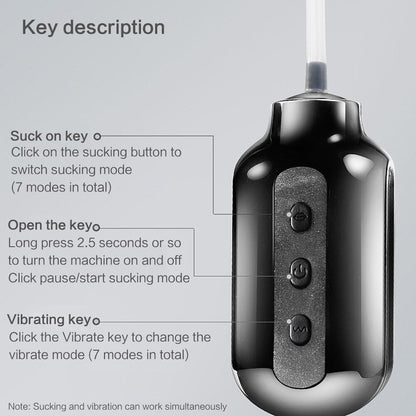 7 Modes Strong Suck Machine Oral Sex Male Masturbator Electric Deep Throat Clip Suction Blowjob Vibrating Pussy Sex Toys for Men