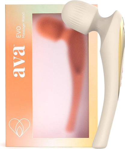 Ava EVO Ergo Vibrator Wand - Beige and Ava Bullet HUM Massager - [Mini Vibrator Sex Toy] | Sex Toys for All | Clitoris Vibrator - Beige