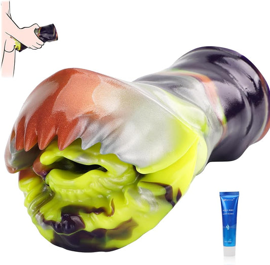 Sex Toys Male Masturbation Cup for Men - Colorful Mens Masturbators Stroker Monster-Like Shape. Realistic Vagina Textured Structure Masterburbater. Perfect for Gay Men Penis Glans Training & Blowjob