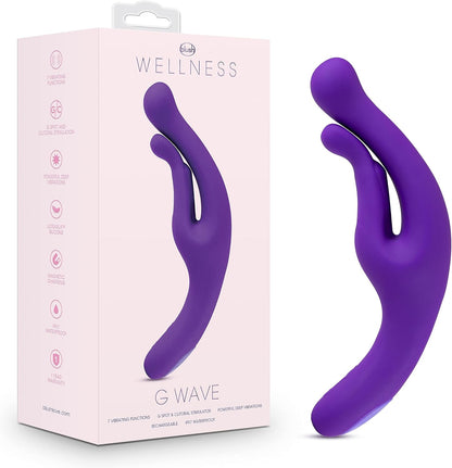 Blush Wellness Dual Sense - ไม้นวดซิลิโคนนุ่มพิเศษแบบสัมผัสที่ไวต่อการเคลื่อนไหว - นวัตกรรมใหม่ - เหมาะสำหรับกล้ามเนื้อที่ปวดเมื่อย - ฟังก์ชันการสั่นสะเทือนที่ทรงพลัง 10 แบบที่ปลายทั้งสองข้างของไม้นวด - กันน้ำระดับ IPX7