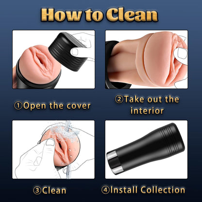 Male Masturbator Sucking Toys Cup Tight Vagina Tunnel Oral Sex Toys.Pocket Pussy for Men Blow-Job Sex Machine. Male Masterburbter Stroker 3D Realistic Textured Vagina Toys. Adult Sex Toys for Men