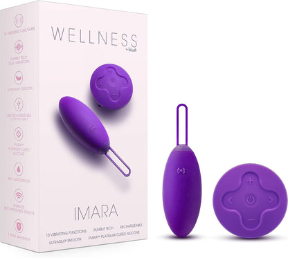Blush Wellness Dual Sense - ไม้นวดซิลิโคนนุ่มพิเศษแบบสัมผัสที่ไวต่อการเคลื่อนไหว - นวัตกรรมใหม่ - เหมาะสำหรับกล้ามเนื้อที่ปวดเมื่อย - ฟังก์ชันการสั่นสะเทือนที่ทรงพลัง 10 แบบที่ปลายทั้งสองข้างของไม้นวด - กันน้ำระดับ IPX7