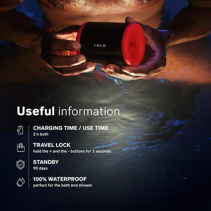 LELO F2S Stamina Trainer & Stroker with 14 Pleasure Settings. App and an AI Mode. Male Masturbator Sex Toy for Men. Male Sex Toy. Hands Free Masturbators. Penis Pump. Blowjob Adult Toys Vibrator. Red