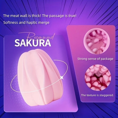 Masturbation Cup Cherry Blossom Series. Comes With Exquisite Storage Box. Easy To Carry When Going Out. Easy To Clean. Can Be Used Repeatedly. With 3D Realistic Texture Inner Liner. Super Soft And Elastic. Adult Male Sex Toys