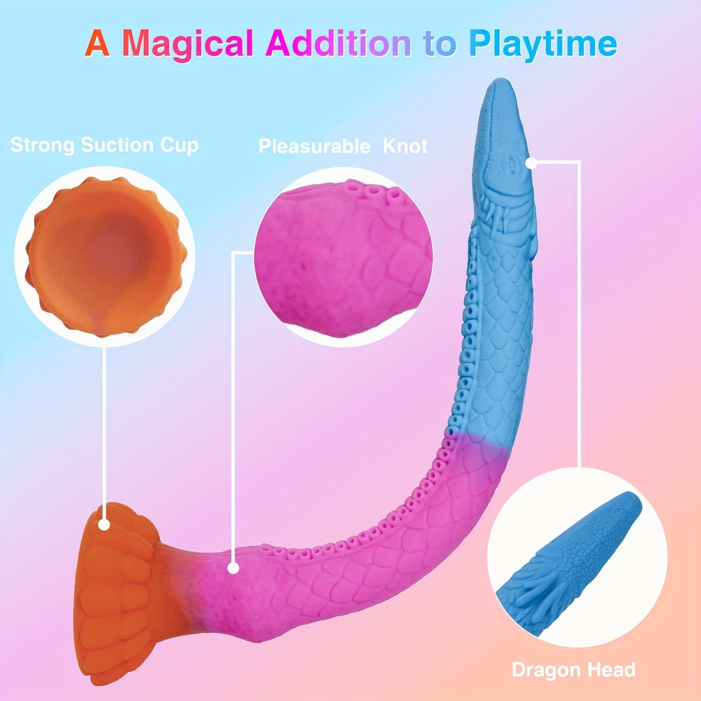 Long Anal Dildo Tentacle Monster. Silicone Dragon Dildo With Suction Cup Knot For Men Women Depth Anal Training. Huge Fantasy Anal Butt Plug Glow In The Dark Dildos Sex Toys & Games. 17 Inch
