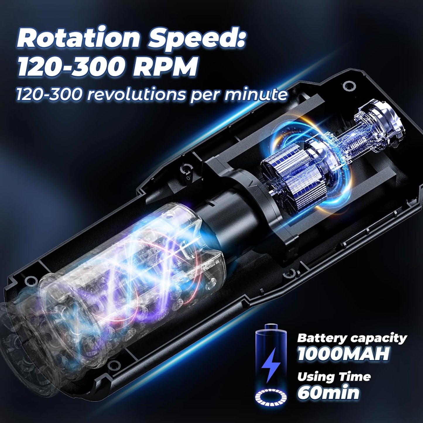 Sex Toy Male Masturbators Cup: Automatic Adult Toys with Rotating & Thrusting Hand Free Pocket Pussy Stroker with Realistic Silicone Sleeve - Erotic Penis Games for Man Electric Men Blowjob Machine