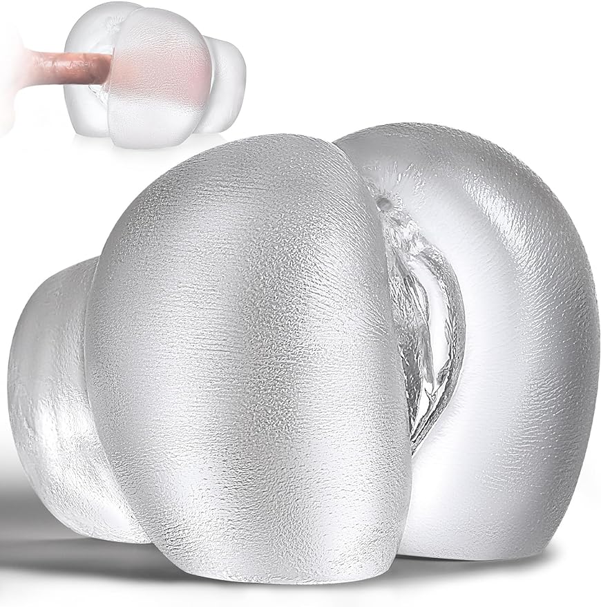 Male Masturbators Sex Toy - Clear Sex Doll for Penis Stroker with Virgin Vagina and Anal. Scaled-Down Size Pocket Pussy Ass with 2 Hole. Flesh Light Blowjob Machine Male Adult Sex Toys & Games. 5.5LB