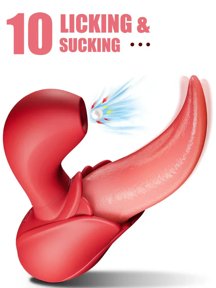 Tongue Sucking Vibrators For Women For Women Nipple G Spot Vagina Clitoris Stimulator Female Silicone Massager Adult Sex Toy