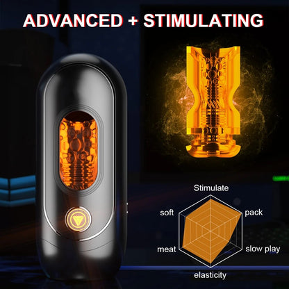APP ควบคุมอัตโนมัติชาย Masturbator คัพอมควยเซ็กซ์ทอยช่องคลอด Masturbation Vibrating หี Exerciser Cock Delay Ejaculation