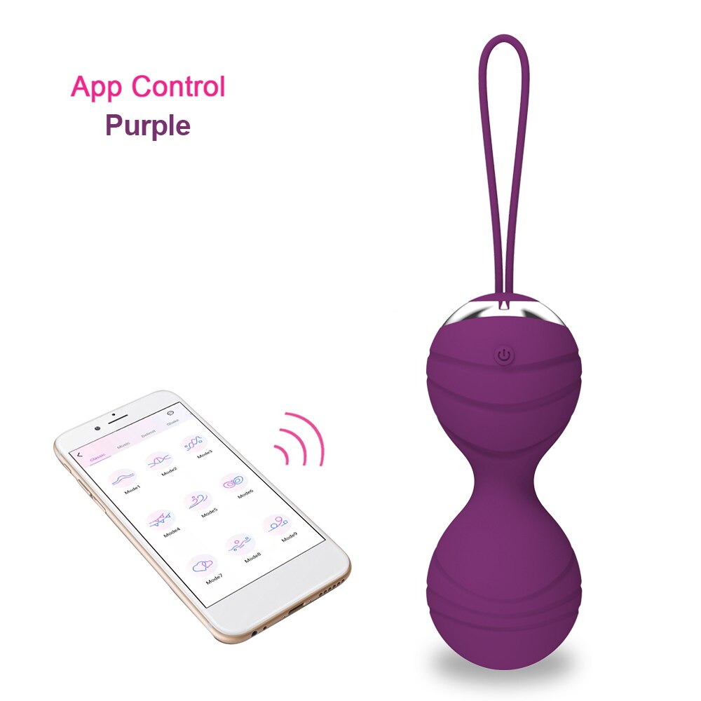 APP Remote Control Drawstring Vibrating Egg Striped Vibration Shrinking Ball Masturbation Massager Vibrator Sex Toys for Women