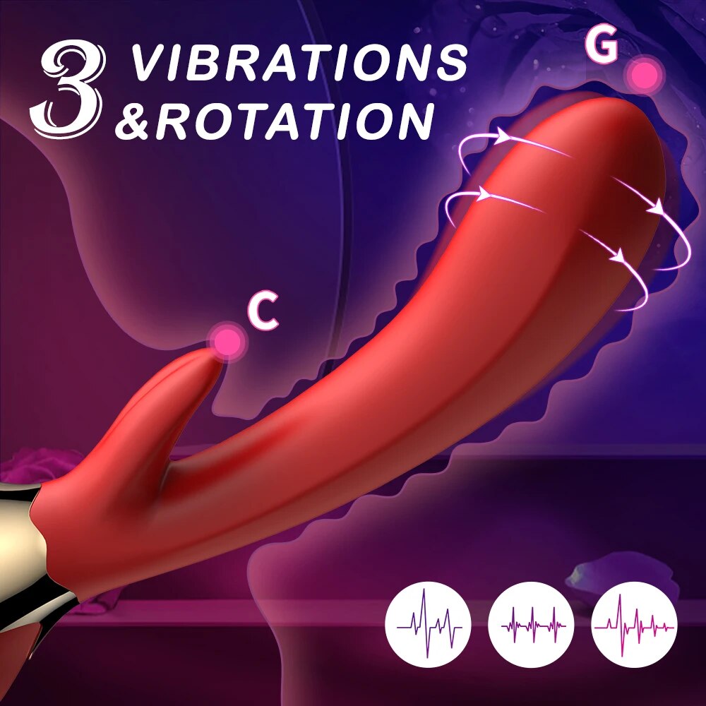 G-spot vibrator, vibrator for women, 3-in-1 nipple vibrator, sex toys for women