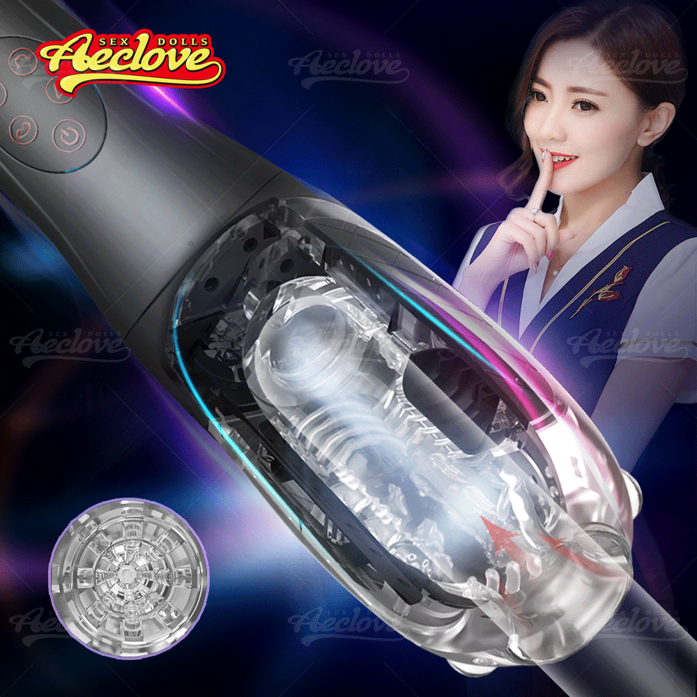 Aeclove อัตโนมัติ Vibrators สำหรับชาย ที่หนีบและดูดได้อย่างมีประสิทธิภาพ Pocket Pussy ชาย Masturbators ของเล่นช่องคลอดที่สมจริงนุ่ม