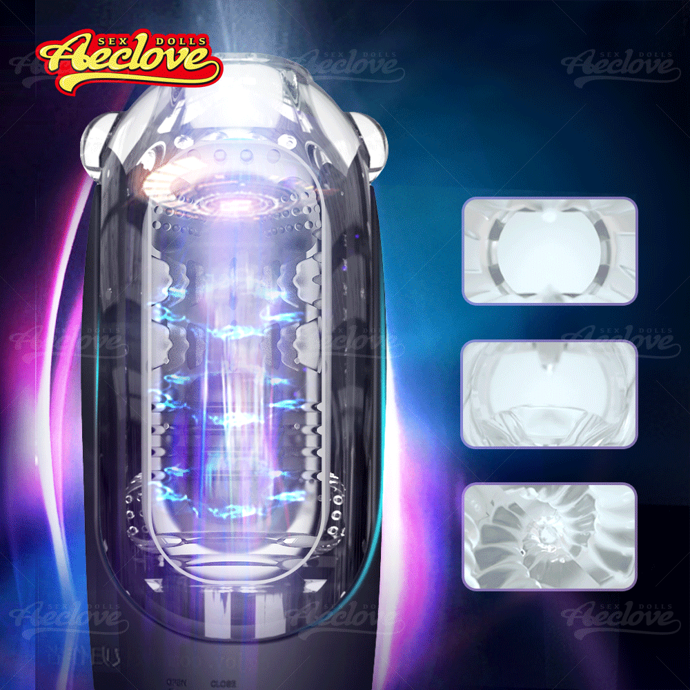 Aeclove อัตโนมัติ Vibrators สำหรับชาย ที่หนีบและดูดได้อย่างมีประสิทธิภาพ Pocket Pussy ชาย Masturbators ของเล่นช่องคลอดที่สมจริงนุ่ม