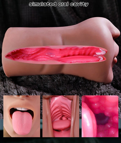 คอลึกชาย Alat Mastrubasi นุ่มสมจริงซิลิโคนเซ็กซี่ชายประดิษฐ์ช่องคลอด Anal เร้าอารมณ์อมควยผลิตภัณฑ์สำหรับผู้ใหญ่