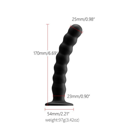 Anal Plug Prostate Massager Sex Products Vaginal Stimulator with Strong Sucker Silicone Bead Dildo Sex Toys for Man and Woman