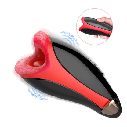 Automatic Masturbator for Men Vibration Deep Throat Blowjob Tongue Male Masturbation Cup Machine Sex Toys for Adult Goods Penis