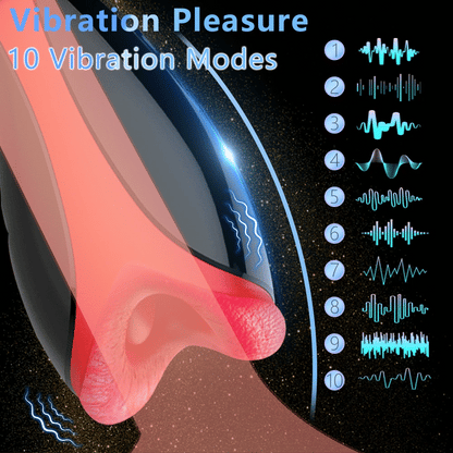 Automatic Masturbator for Men Vibration Deep Throat Blowjob Tongue Male Masturbation Cup Machine Sex Toys for Adult Goods Penis