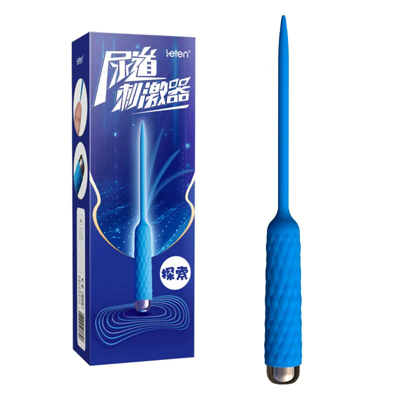 Leten Male Catheter Urethral Sound Electro Vibrator Penis Stretching Plug Silicone Dilators Sex Toy Dick Stretcher Masturbator