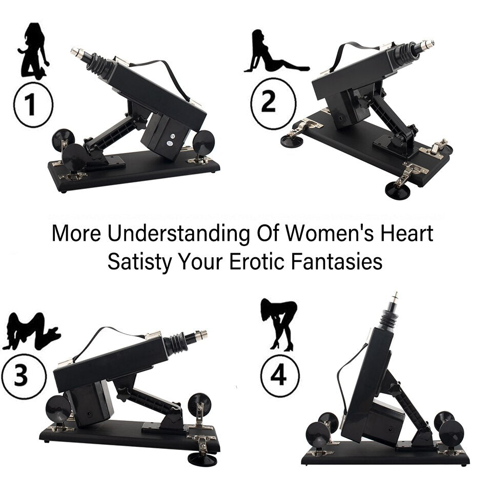 BUXP 3XLR เครื่องปืนอัตโนมัติ Masturbation Quiet Love เครื่อง Stronger Vibrator สำหรับสตรีและผู้ชายปลอดภัย Confidential Packe