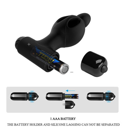 Butt Plug 10 Speeds Bullet Vibrating Anal Vibrator Male Prostate Massager Hollow Anal Plug Sex Toys for Couples G-Spot Stimulate