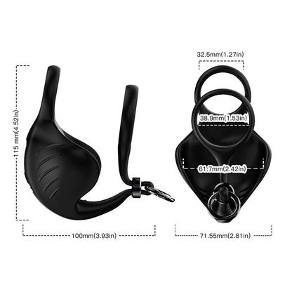 Cock Vibrator Testicle นวดอวัยวะเพศชาย Delay Ejaculation แหวนล็อคอัณฑะกระตุ้น Masturbator ชายเซ็กซ์ทอยสำหรับชายคู่