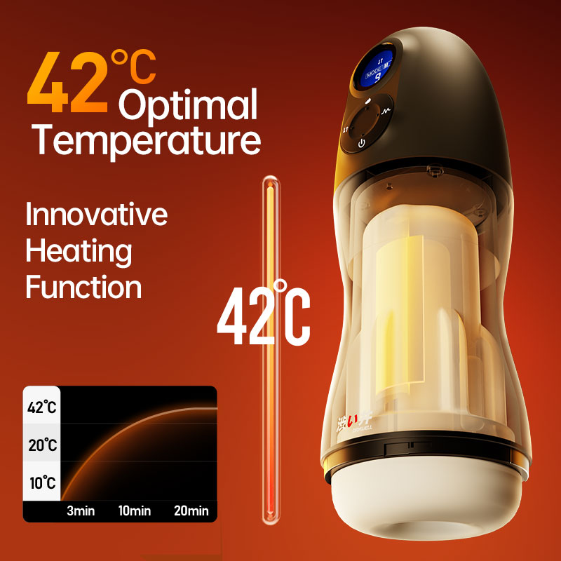 DRYWELL หุ่นยนต์เพศอัจฉริยะสำหรับผู้ชาย ดูดออรัลเซ็กซ์ Masturbator ชายอัตโนมัติ 9 โหมดการดูด & 9 โหมดการสั่นสะเทือน & 1 โหมดบูสต์ ฟังก์ชั่นทำความร้อน หญิงแท้คราง สินค้าสำหรับผู้ใหญ่สำหรับผู้ชาย