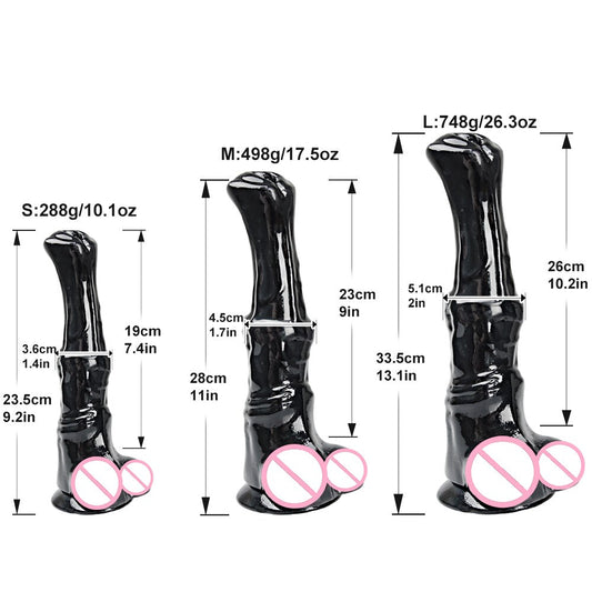 ม้ายักษ์ Dildo สมจริงอวัยวะเพศชาย Cock หญิง Masturbator สัตว์ Dildo Anal Plug ของเล่นสำหรับผู้ใหญ่18เพศของเล่นสำหรับผู้ชายผู้หญิงเลสเบี้ยน