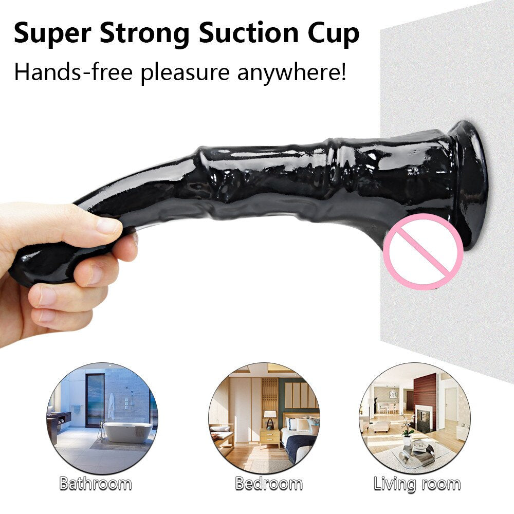 ม้ายักษ์ Dildo สมจริงอวัยวะเพศชาย Cock หญิง Masturbator สัตว์ Dildo Anal Plug ของเล่นสำหรับผู้ใหญ่18เพศของเล่นสำหรับผู้ชายผู้หญิงเลสเบี้ยน