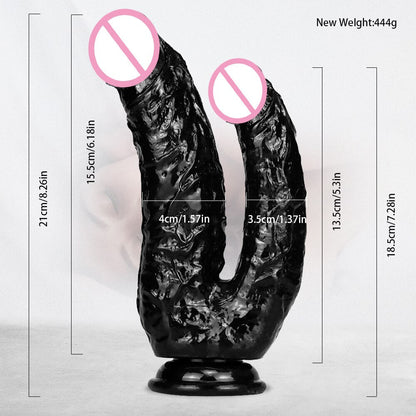 ดูดถ้วยคู่ Dildo Femme Sexshop Buttplug เลสเบี้ยน Jouet Sexuel สำหรับผู้ใหญ่ Sextoy อวัยวะเพศชายเกย์พระเจ้า Gode เร้าอารมณ์ Dick Anal Consolador