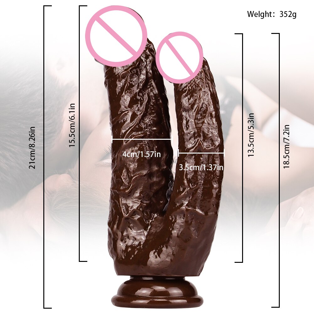 ดูดถ้วยคู่ Dildo Femme Sexshop Buttplug เลสเบี้ยน Jouet Sexuel สำหรับผู้ใหญ่ Sextoy อวัยวะเพศชายเกย์พระเจ้า Gode เร้าอารมณ์ Dick Anal Consolador
