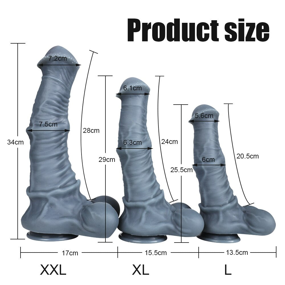 Dildo ม้าซิลิโคนยักษ์. สัตว์สมจริง. อวัยวะเพศชาย. การขยายทวารหนัก. ที่เสียบก้น. ของเล่นทางเพศ. ชายและหญิง masturbators. ช่องคลอด18
